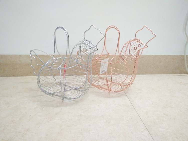 Title 12, New Storage Basket Hen Ornament Wire