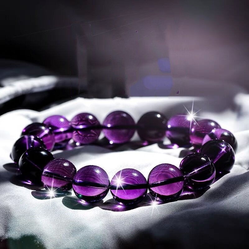 Natural Amethyst Single Loop Bracelet