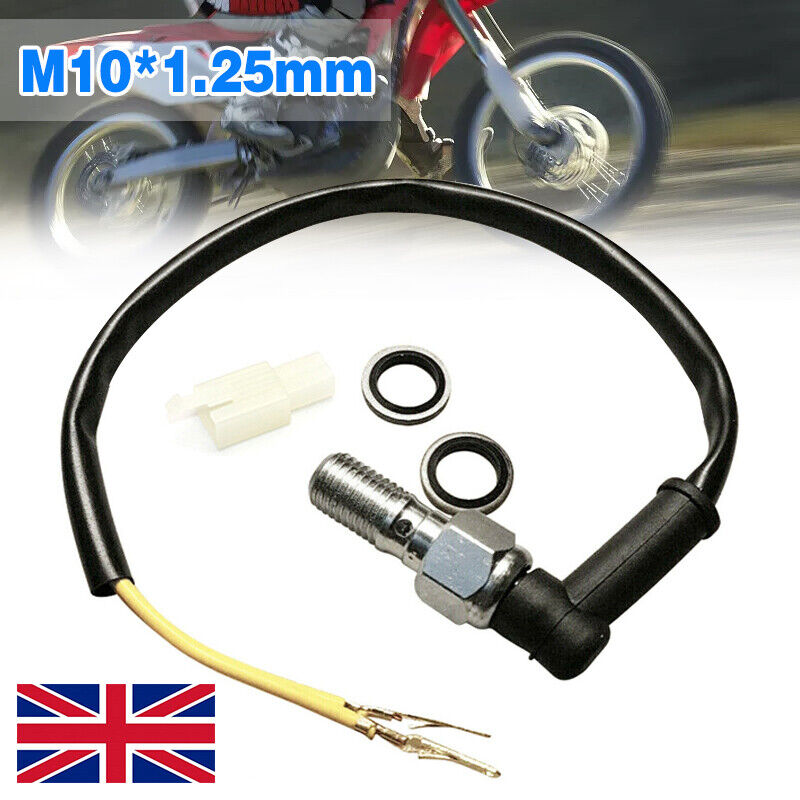 Motorcycle Rear Hydraulic Pressure Brake Light S Witch For Banjo M10 X1.25mm — image 9