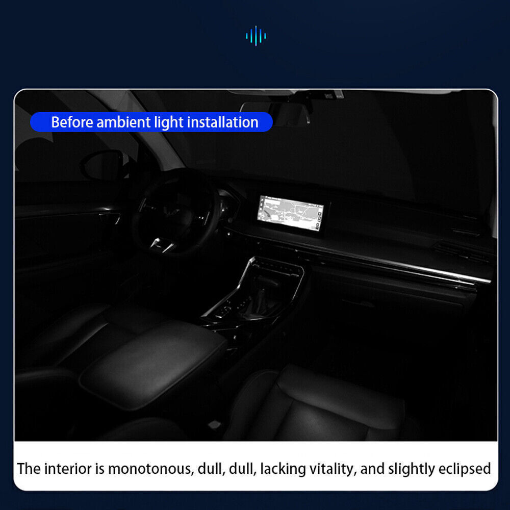 Symphony Full RGB LED Car Interior Acrylic Light Ambient Strip APP Control — image 10
