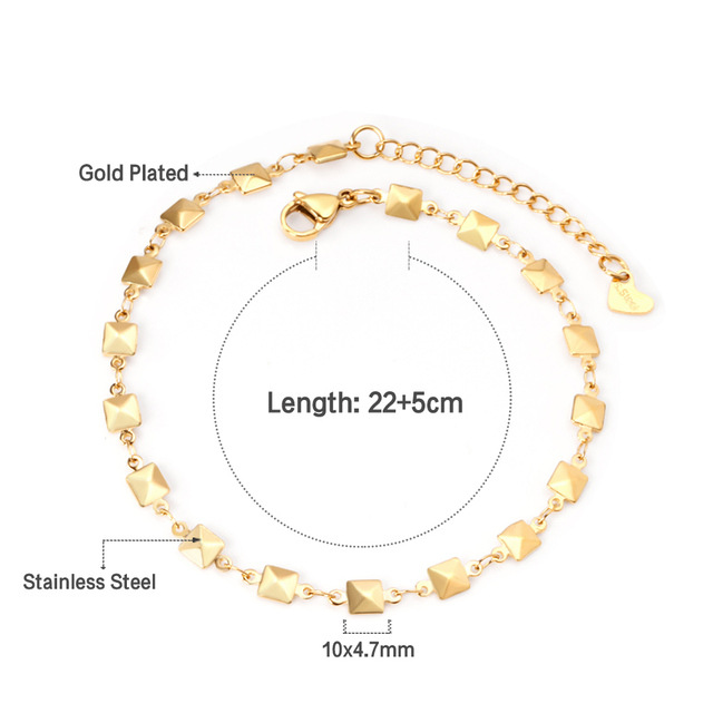 Title 4, Stainless Steel Anklet Chain Foot Ornaments Fem...