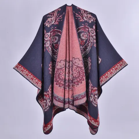 Women's Fashion Split Faux Cashmere Scarf Shawl