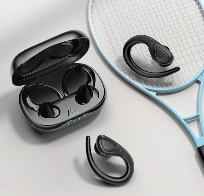 Private Model Bluetooth Headset Binaural Wireless Sports Hanging Ear Type - Image 5
