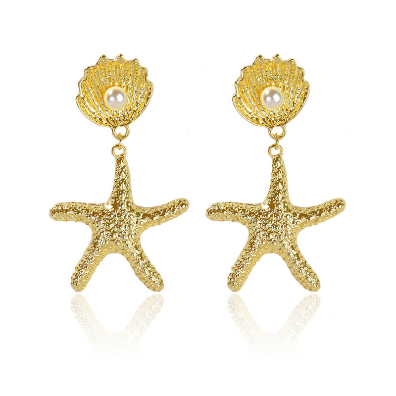 Special-shaped Pearl Earrings Retro Imitation Natural Irregular Earrings