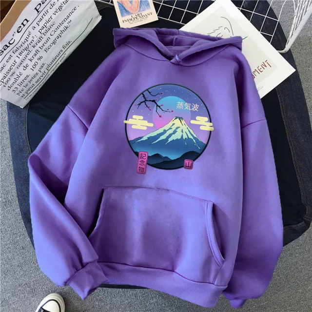 Spring And Autumn Women's Sweater Casual Printing Purple - Shop at LoveMi