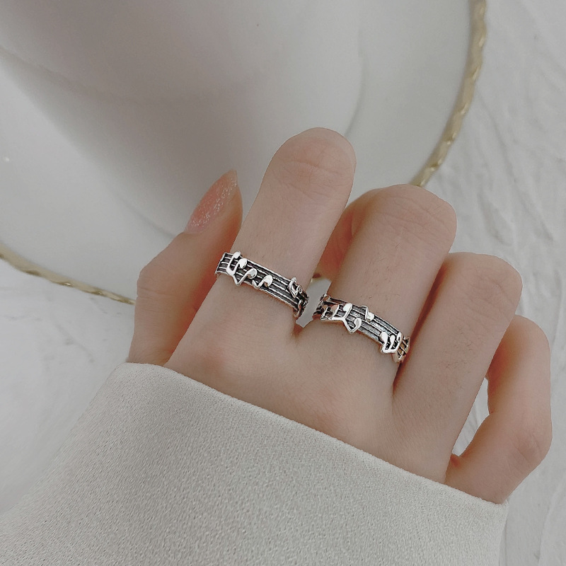 Title 3, Music Note Ring Female Fashion Personality