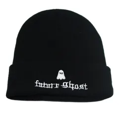 Women's Fashion Wool Knitted Hat - Black - View 1