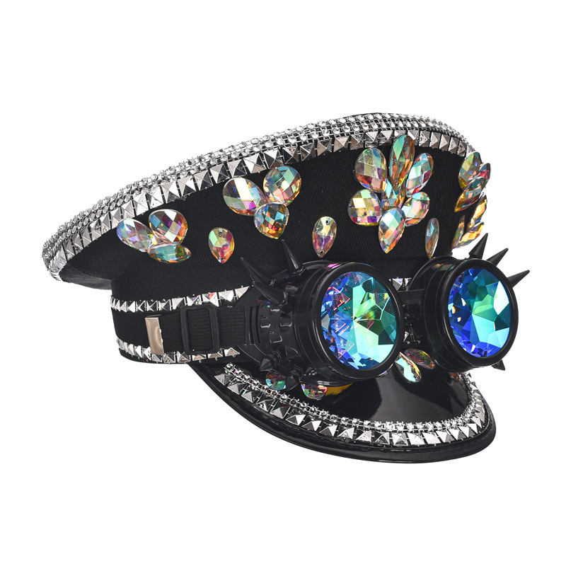 Trendy Diamond Washed Flat Top Hat