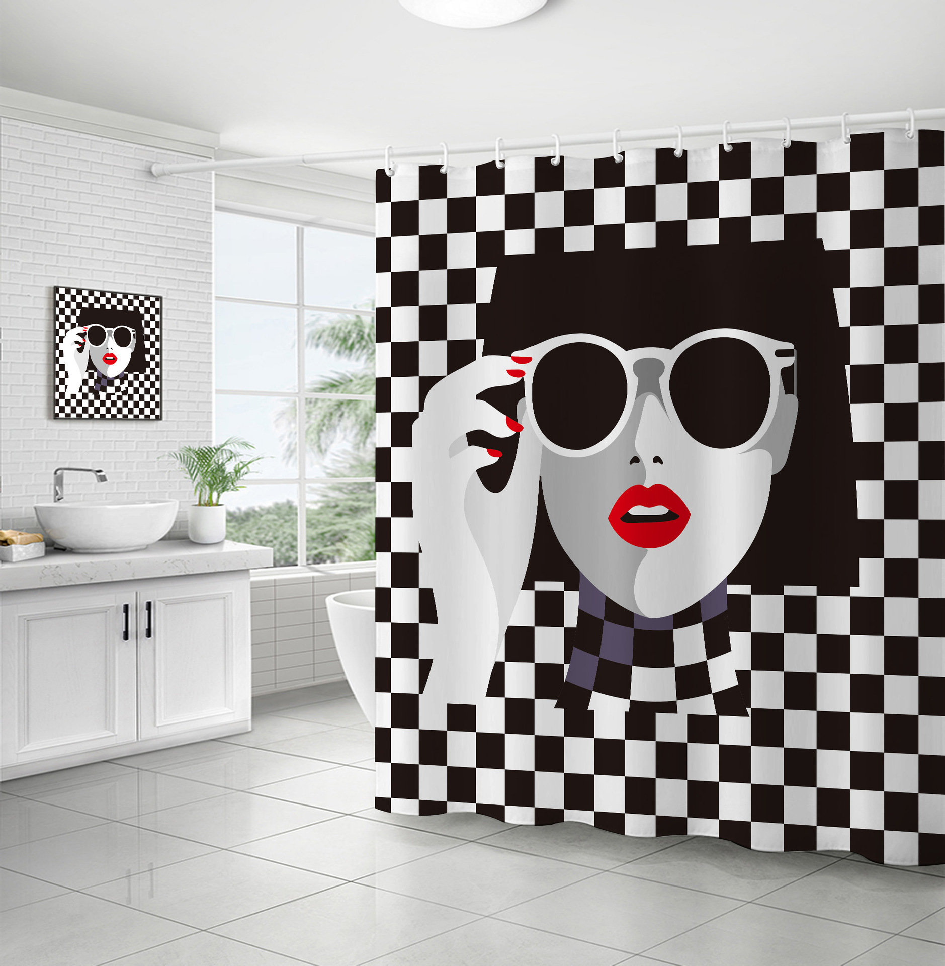 Personalized Beauty Digital Printing Bathroom