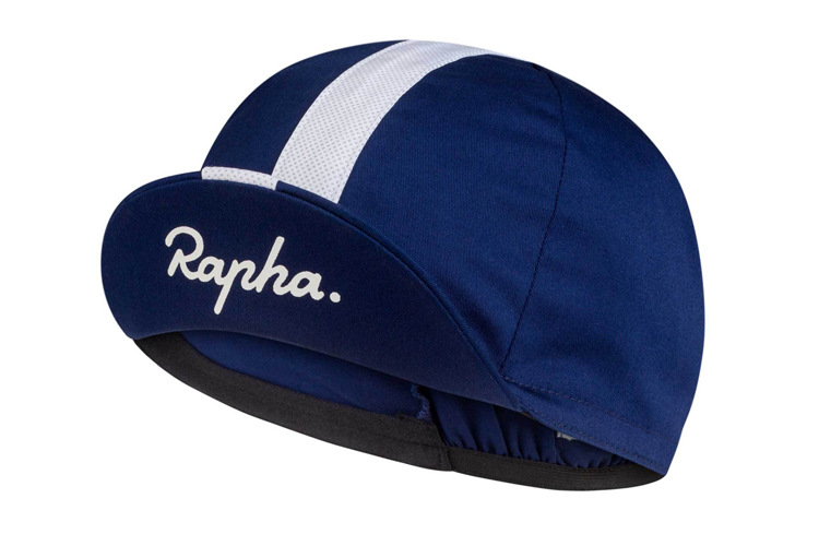 Sapphire blue and white cap