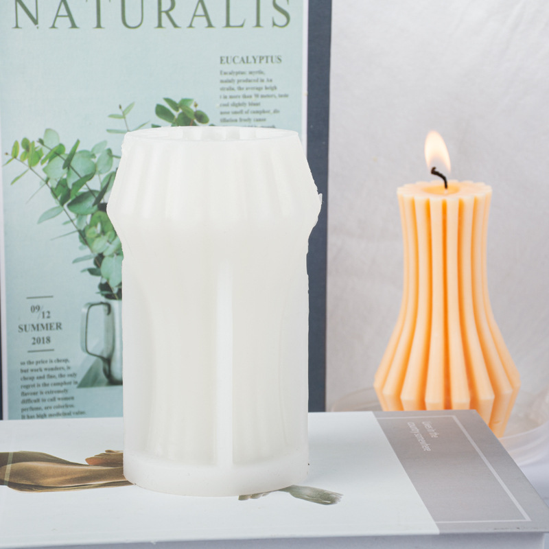 Gypsum Incense Stone Geometric Cylindrical Candle Silicone Abrasives