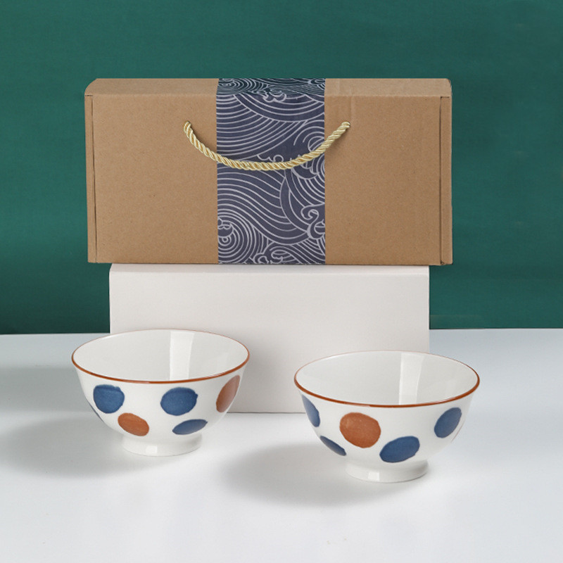 Title 7, Japanese Blue And White Porcelain Bowl Gift Box