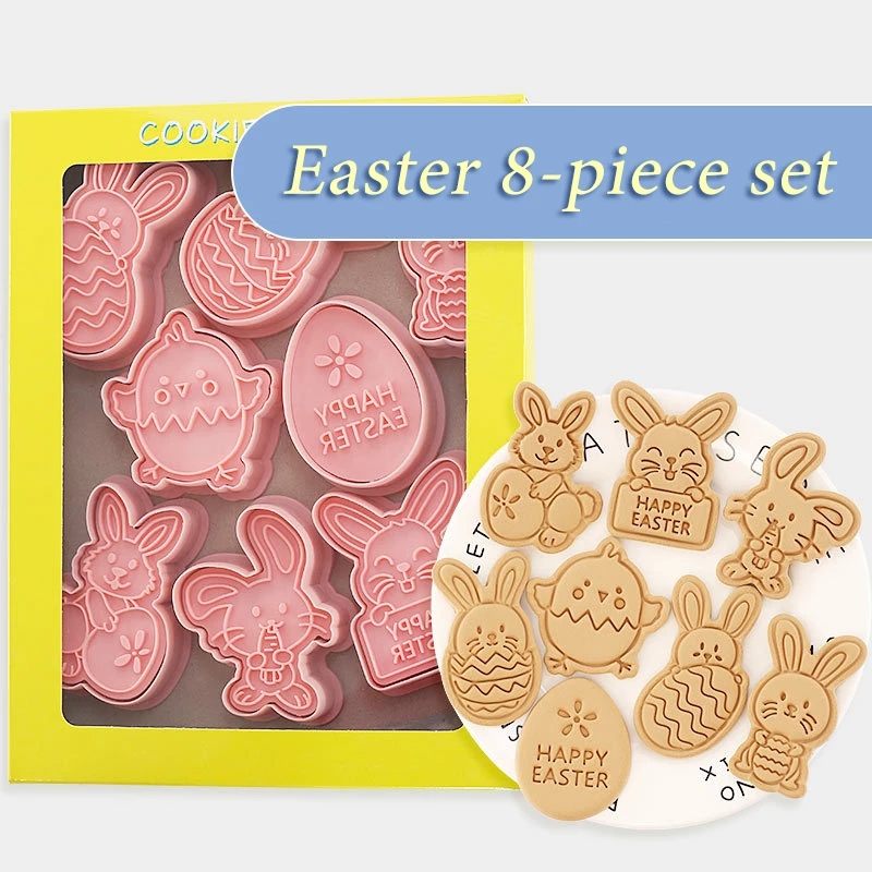 Easter Cookie Mold Cartoon Bunny Easter Egg Cookie Press - Shop at LoveMi