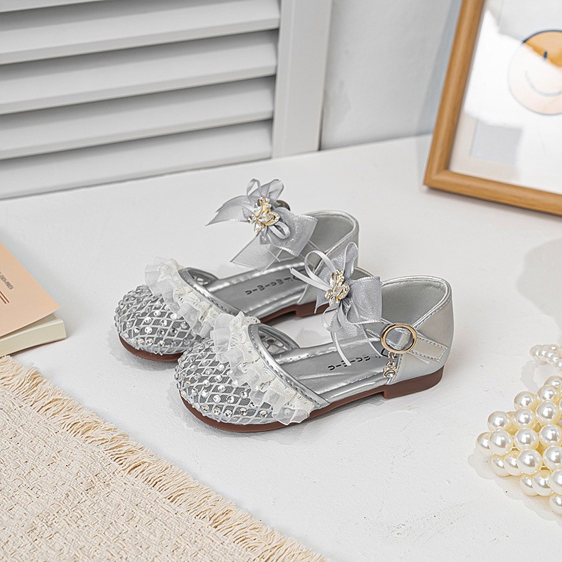 2026 Summer New Girls Woven Closed-Toe Sandals, Soft Sole Anti-Collision Lightweight Princess Performance Sandals For Kids — foto 3