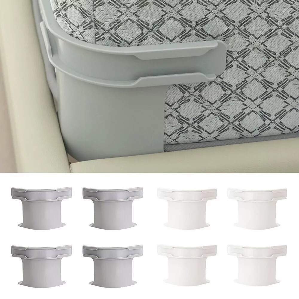 4x Bed Sheet Holders W- Lock Strips Heavy-Duty Corner Straps Non-Slip Grippers-Grey