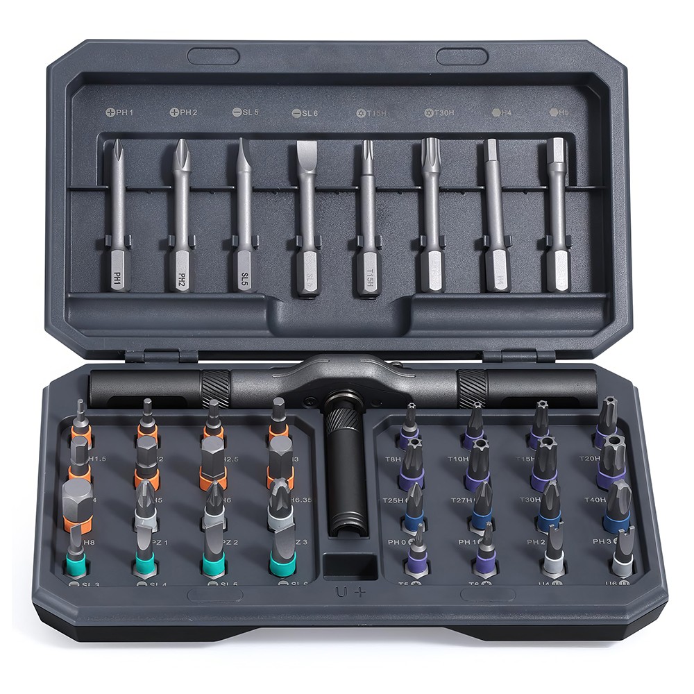 42 In 1 Magnetic Screwdriver Set DIY Ratchet Set,Multi Bit Drive — image 4