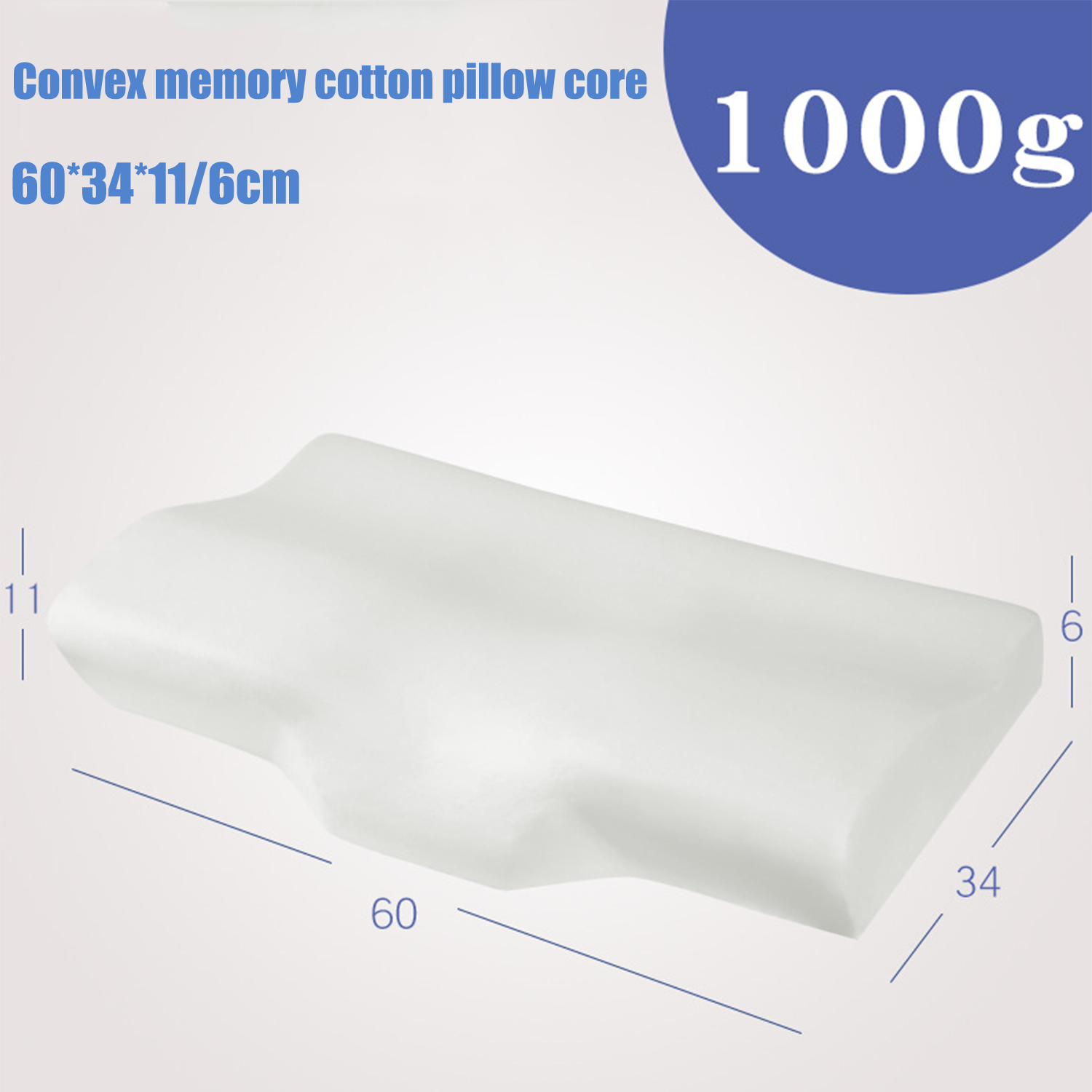 Cervical Pillow Ergonomic Contour Memory Foam Orthopedic Bed Pillow Neck Support — view 2