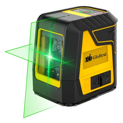 Laser Level, Green Cross Line Laser Lever, With Self-leveling, Manual, Pulse Mode, Lazer Level Tool For Picture Hanging, Tiling, Includes 360 Degree Magnetic Base & Battery