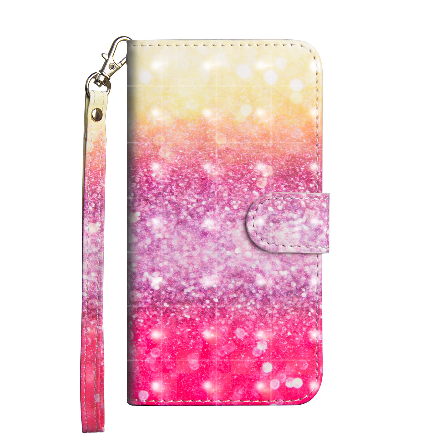 Printed Butterfly Wallet Leather Case - Image 5