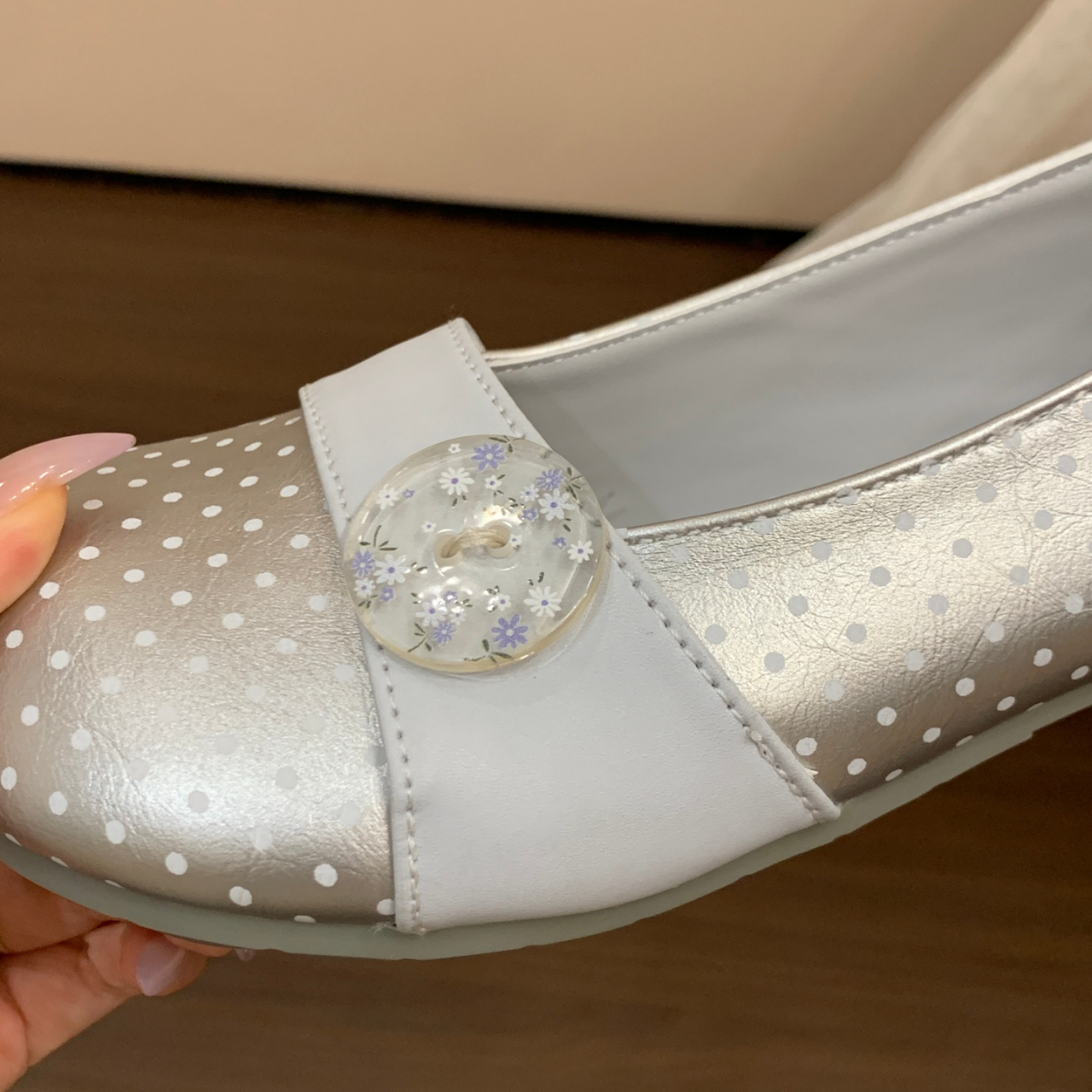 Polka Dot Mary Jane Flats, picture 2 of 4