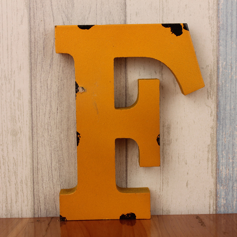 Title 19, Creative retro wooden alphabet decoration ornam...