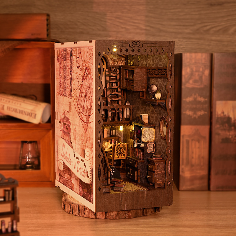 Handmade DIY Bookstand Assembled Miniature Model Ideas - Picture 16 of 20