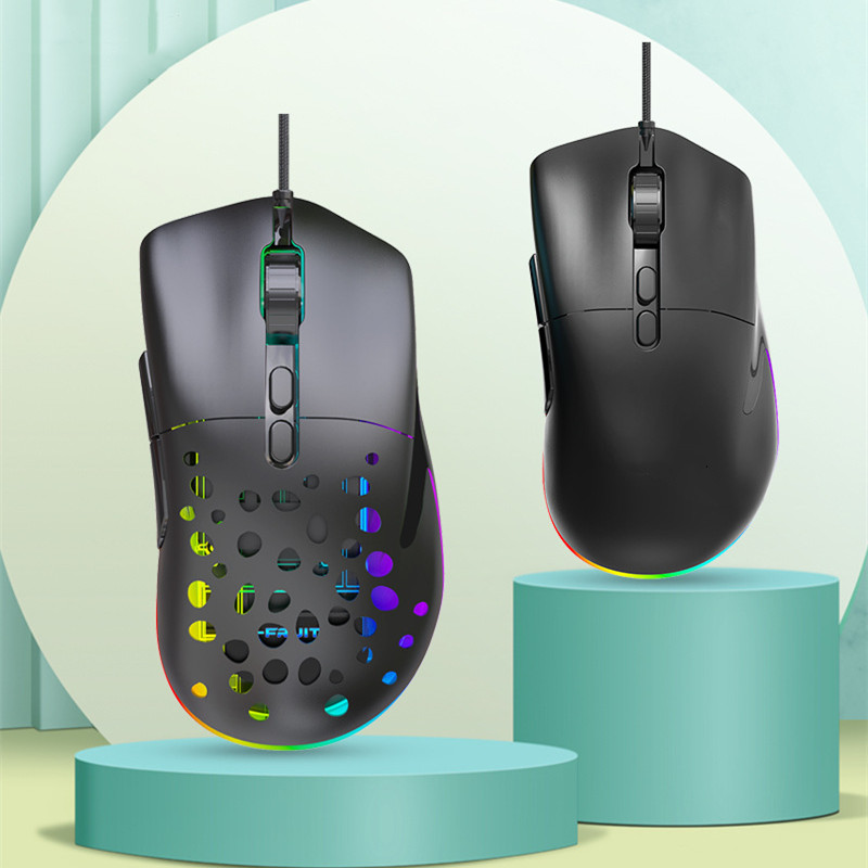 Ergonomic Play Without Limits — High Sensitivity RGB Wired Gaming Mouse with Swappable ... - View 3 of 7 | BigMoetsy