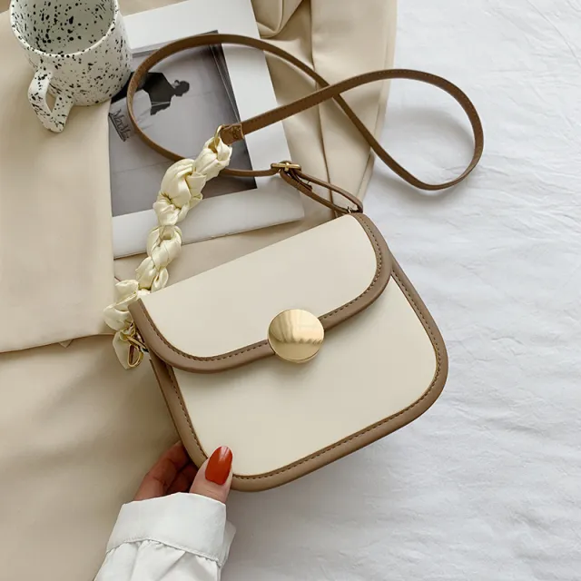 Fashion One Shoulder Cross Body Armpit Handbag Brown - Shop at LoveMi