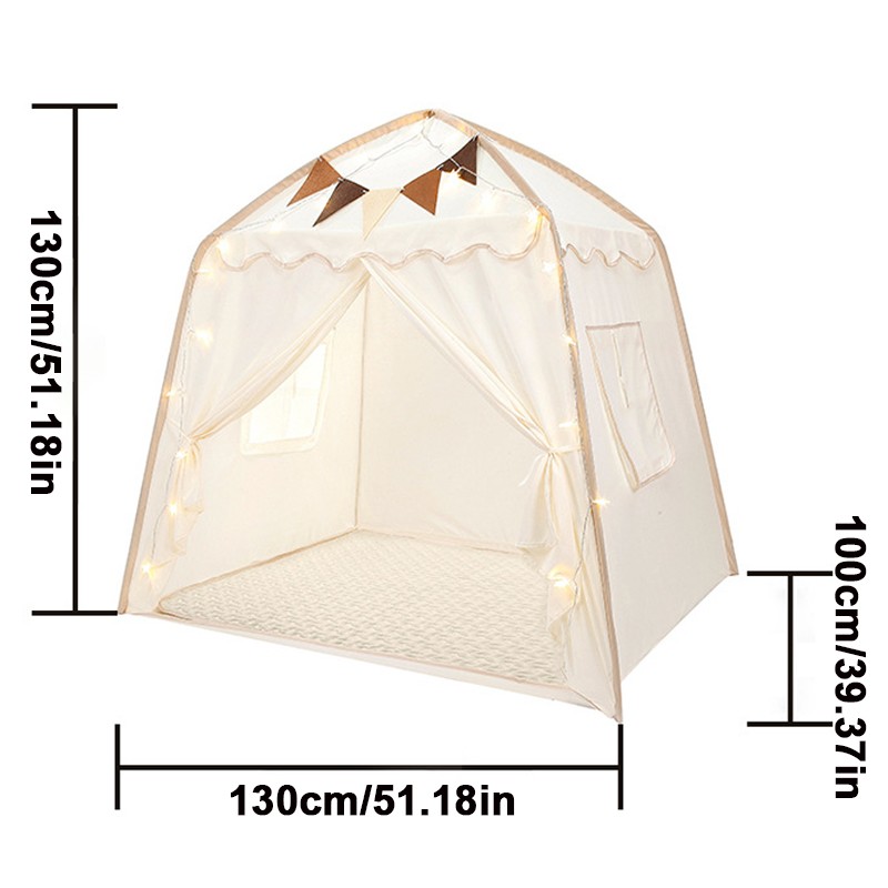Large Canvas Kids Teepee Star Childrens Play Tent InOutdoor House UK — image 8