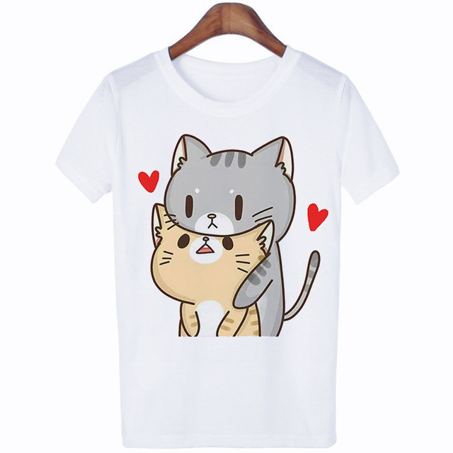 Title 6, New Summer Cat Short-sleeved Cute Cartoon Print...