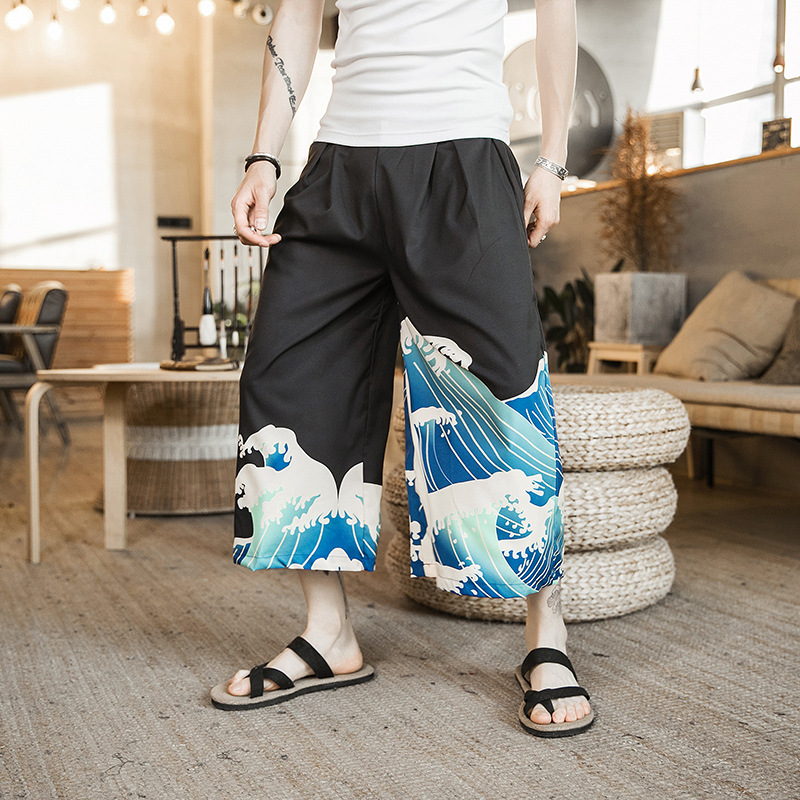 Title 6, Fashion Wave Printed Mens Loose Casual Pants o...