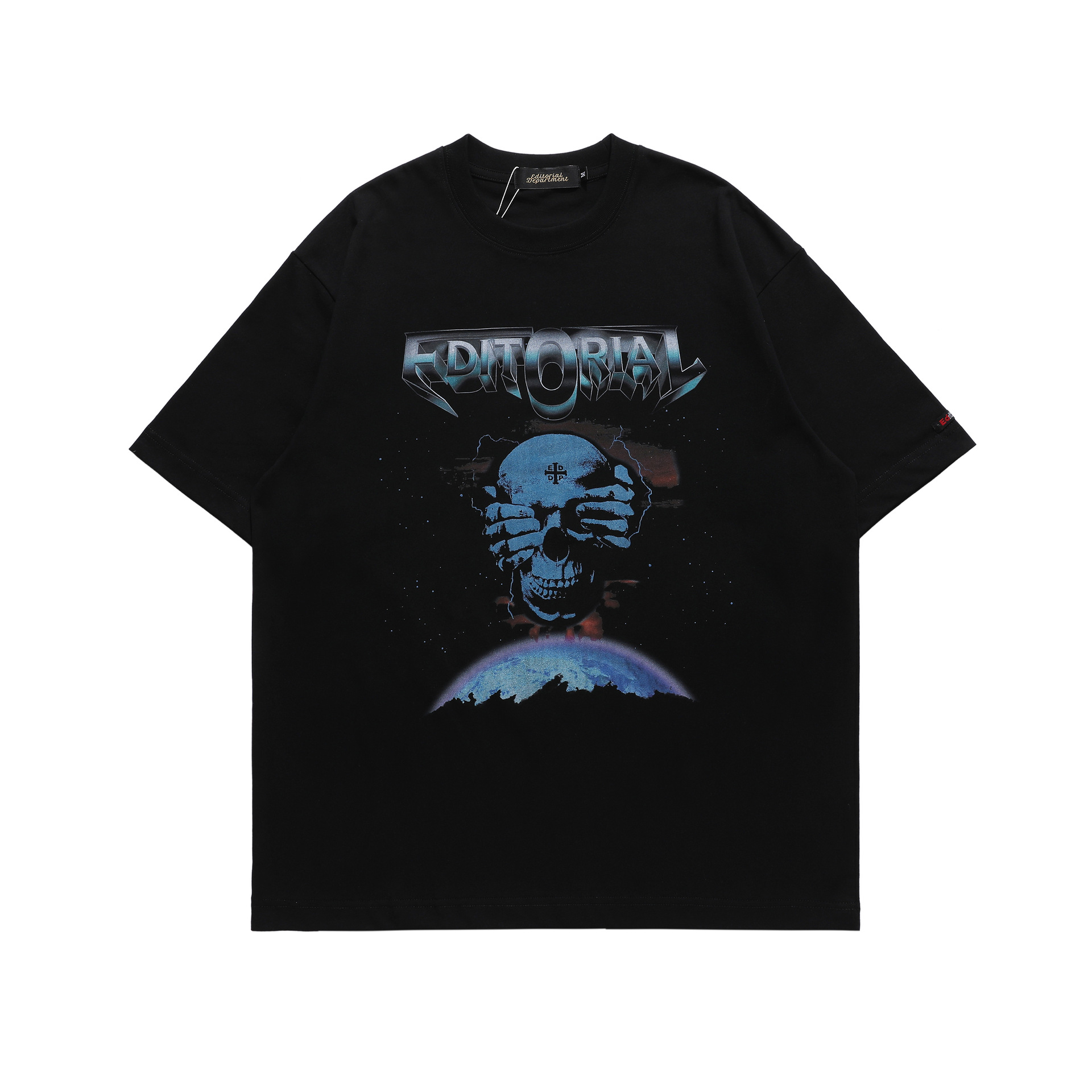 Title 13, Lockere Street Style Dark Rock Kurzarm-T-Shirt....