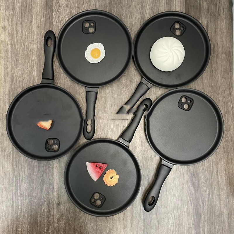 Creative Fried Eggs With Bottom Of Pot Funny Mobile Phone Shell