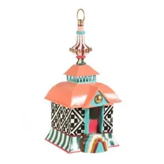 Metal Bird Feeder Creative Pattern Birdhouse Hanging Decor Garden Yard Window Parrot Feeding Pendant Decoration - View 1