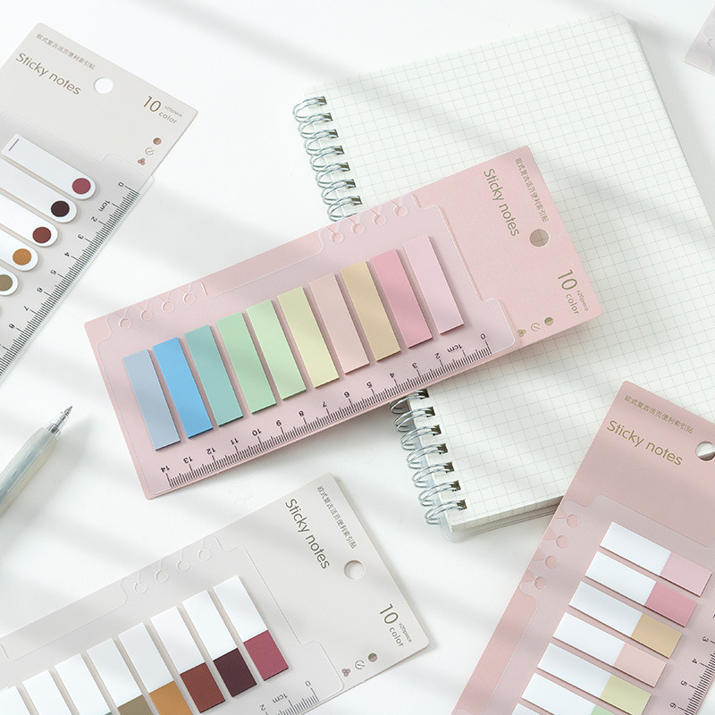 Fashionable Translucent PET Index Stickers Postit Notes