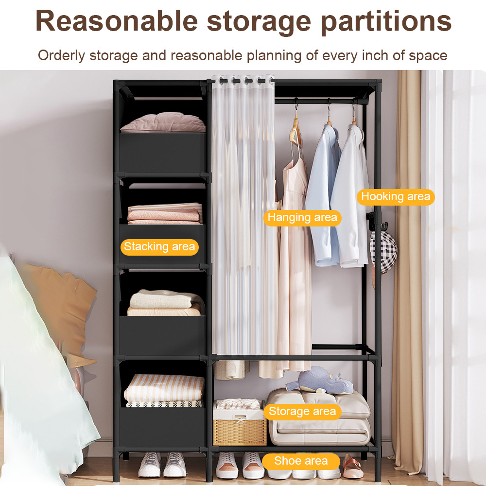 Heavy Duty Metal Clothes Rail Storage Garment Shelf Hanging Rack Display Stand — image 12