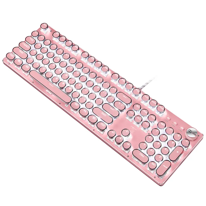 Steampunk Style Typewriter Mechanical Keyboard – image 5