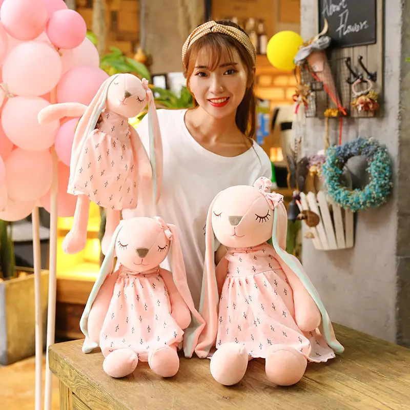 Rabbit Doll An'an Rabbit Plush Toy Long Ears Rabbit Girl Heart Rag Doll
