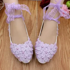 Women's Fashion Simple PU Bridesmaid Shoes - Flat Bottom-40 - View 1