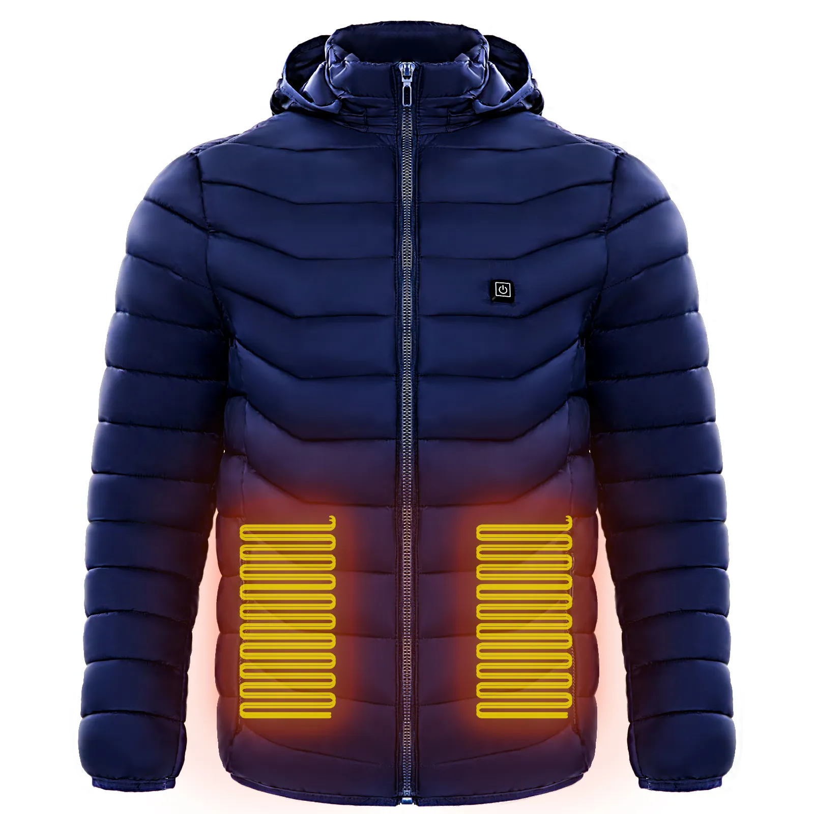 Men Heated Puffer Jacket Electric Heating Coat