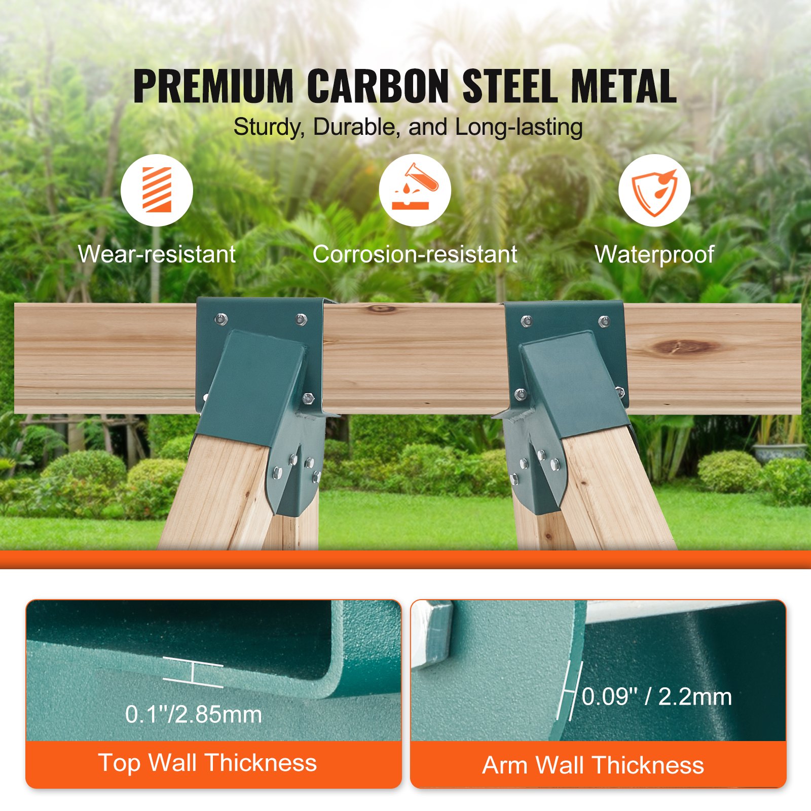 A-Frame Middle Swing Set Brackets, Heavy Duty Carbon Steel Swing Set Hardware With Mounting Hardware, DIY… image 2