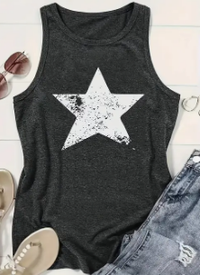 Women's Sleeveless Shirt Dark Gray - Shop at LoveMi