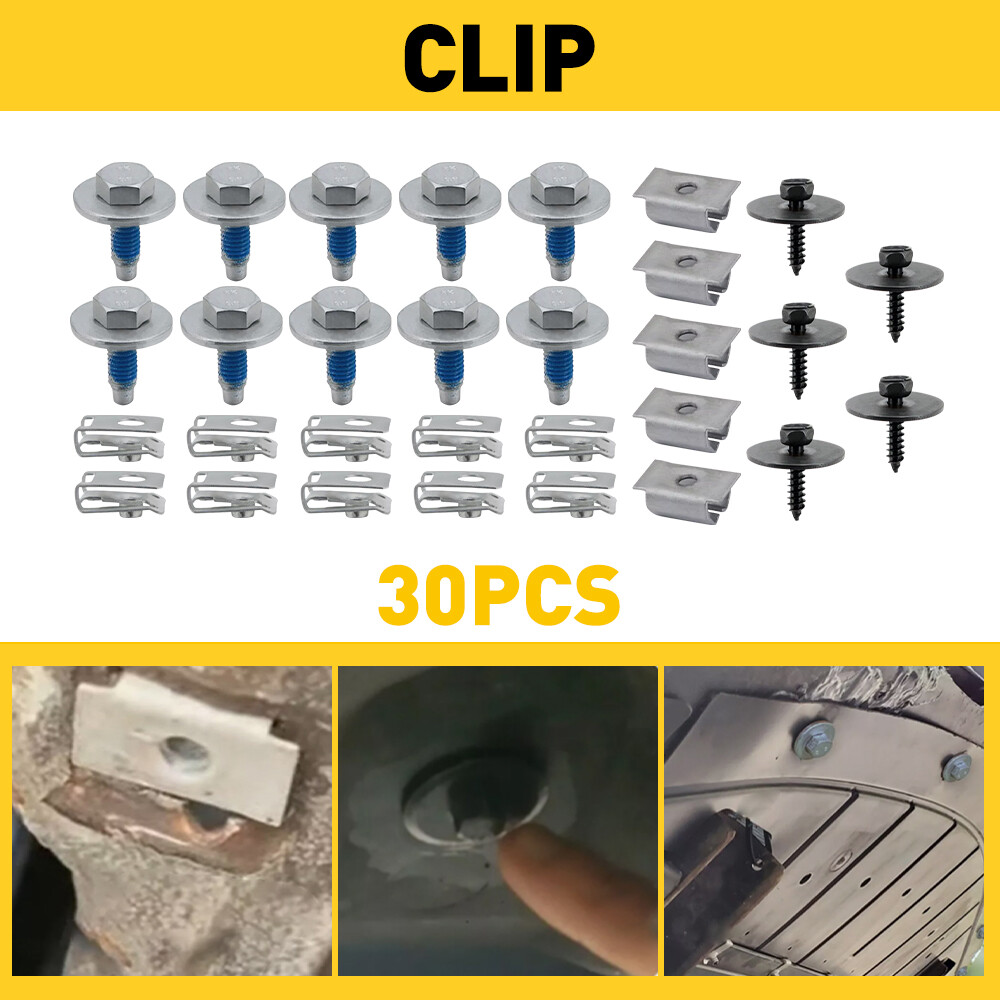 30X FOR MERCEDES-BENZ ENGINE UNDERTRAY CLIPS SCREW UNDER COVER SPLASHGUARD Bolts — image 8