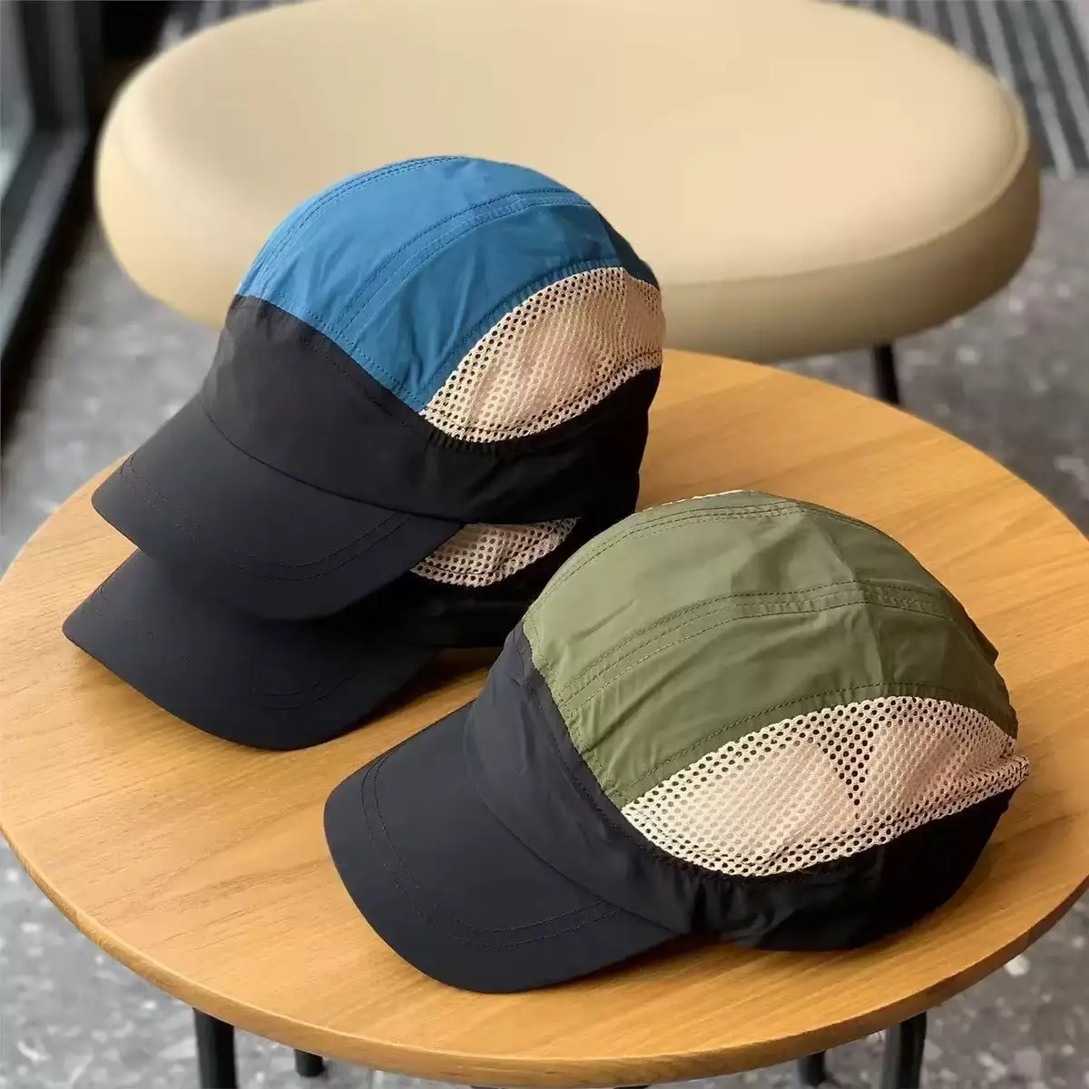 Men's Double-layer Mesh Quick-drying Breathable Portable Fashionable Casual Style Baseball Cap Suitable For Outdoor Outings, Cycling, Fishing, Mountain Climbing