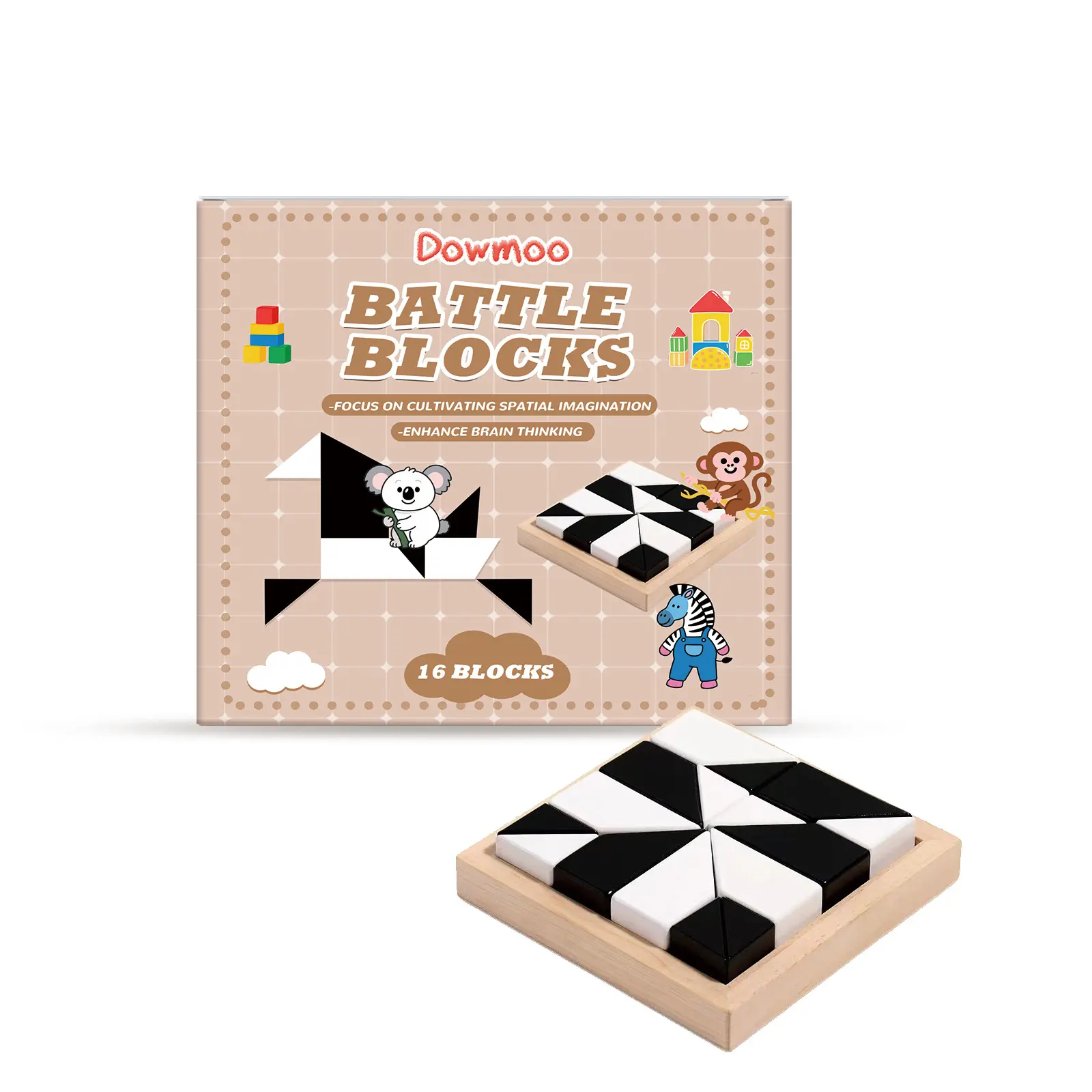 DOWMOO Hidden Block Puzzle - Children's Logical