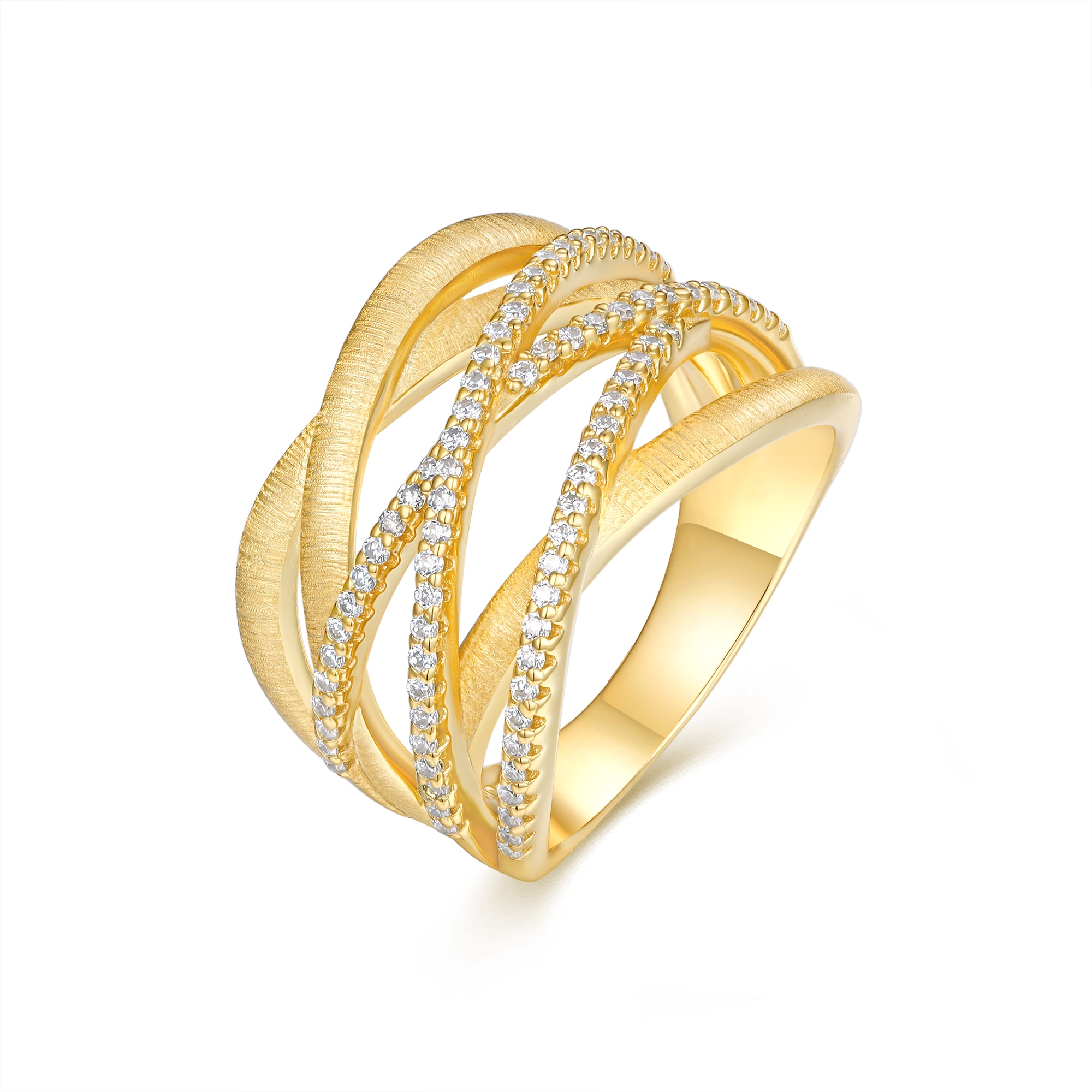 Engraved With Top-quality Moissanite, This Luxurious And Fashionable Minimalist Jewelry Set Features Silver Pieces Electroplated With Gold.