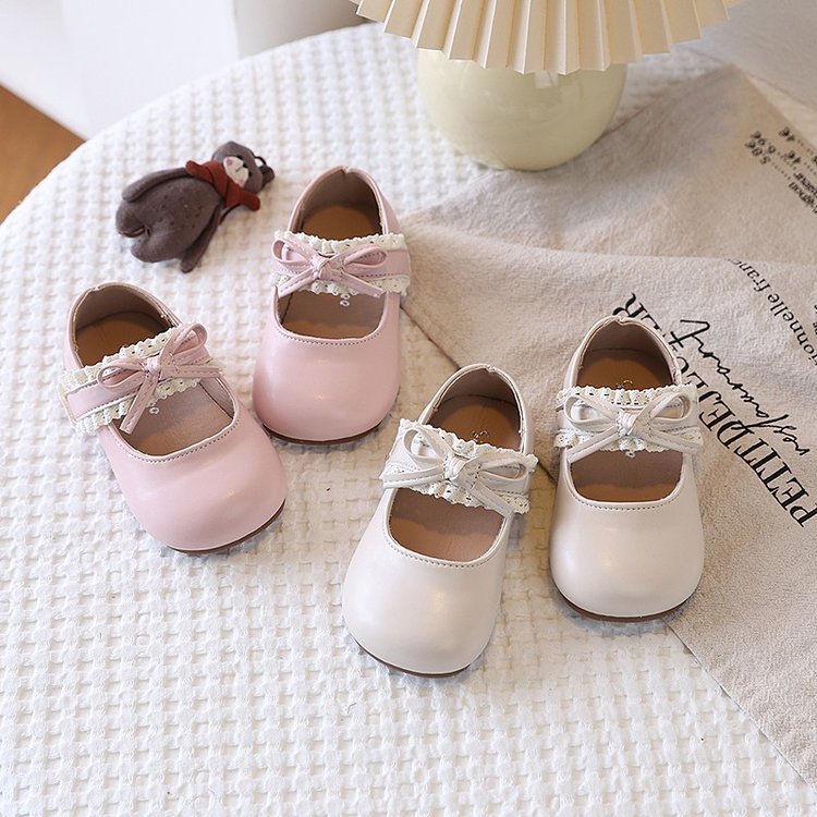 Girls' Small Leather Shoes, Baby Soft Soled Velcro Single Shoes, Girls' Fashionable Princess Shoes — foto 4