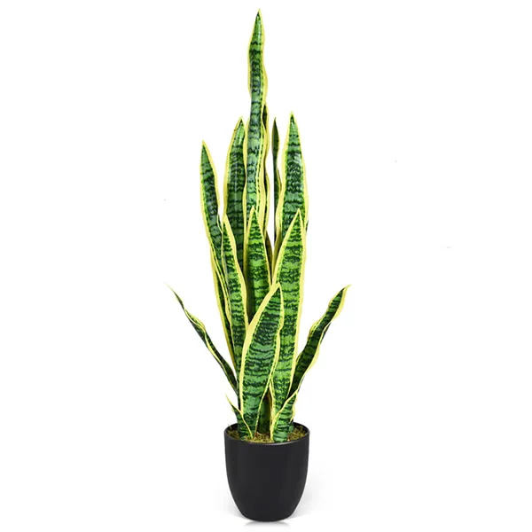 1PC 35.5 Inches Indoor And Outdoor Decoration Snake Plant Artificial Plant_voghion.com