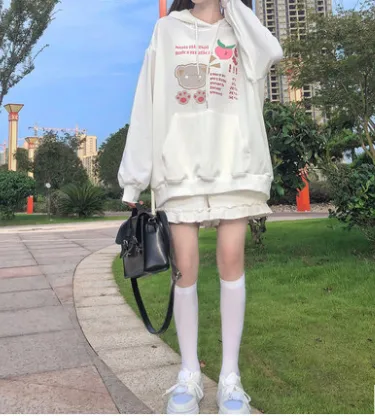 Girls' Spring Autumn Winter Sweater Coat White - Shop at LoveMi
