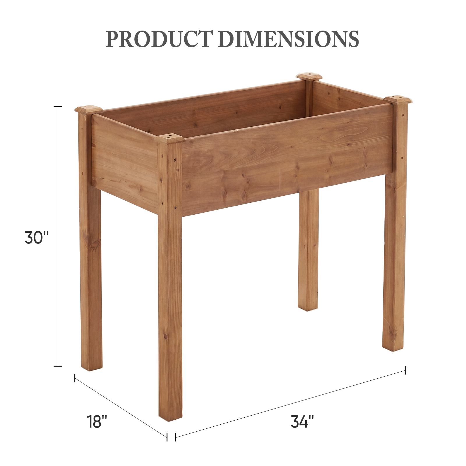 A Legged Elevated Flower Pot, An Outdoor Planting Box With Padding, Used For Growing Herbs, Flowers And Vegetables